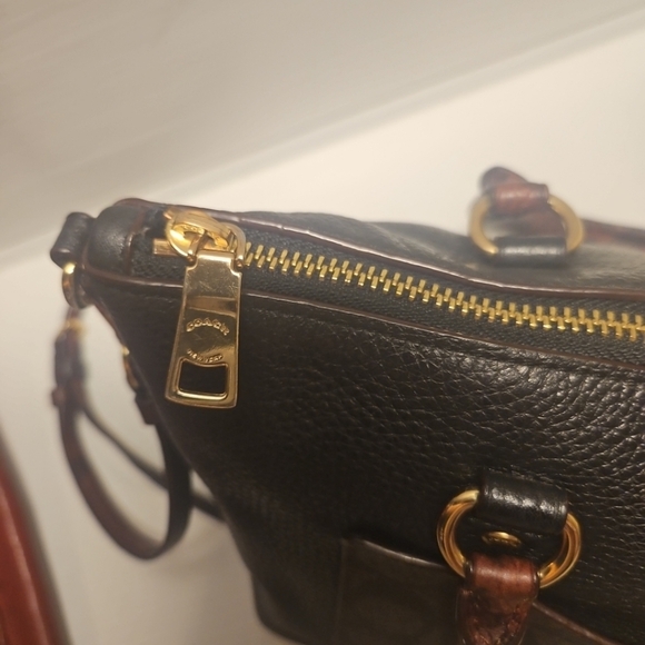 Coach Mini Emma Python Accent Satchel Leather F34281 Shoulder Bag - Picture 9 of 15